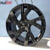 IMG_0286 17 Inch Velgen 5x100- Bergamo Look Velgen Set in Hoogglans Zwarte kleur
