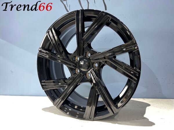 IMG_0286 17 Inch Velgen 5x100- Bergamo Look Velgen Set in Hoogglans Zwarte kleur