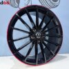19 Inch Velgen 5x112- R Clupsport Look velgen in Hoogglans zwart met Rode rand