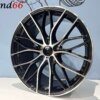 19 Inch Velgen 5x120 - Breed Set Style 405M Look Glans Zwart Gepolijst