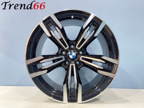 18 Inch Velgen 5x120- M6 Grand Coupe Look Velgen Set. Hoogglans zwart Gepolijste kleur