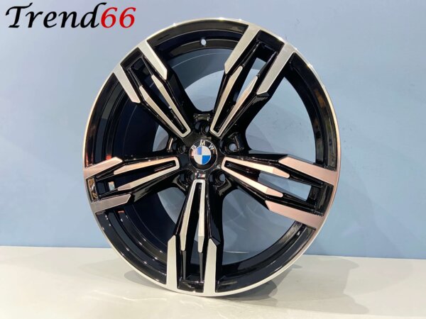 18 Inch Velgen 5x120- M6 Grand Coupe Look Velgen Set. Hoogglans zwart Gepolijste kleur