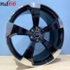19 Inch Velgen 5x112- Rotor Look Velgen in Hoogglans Zwart Gepolijste kleur