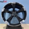 19 Inch Velgen 5x112- Rotor Look Velgen in Hoogglans Zwart Gepolijste kleur