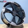 19 Inch Velgen 5x112- Rotor Look Velgen in Hoogglans Zwart Gepolijste kleur