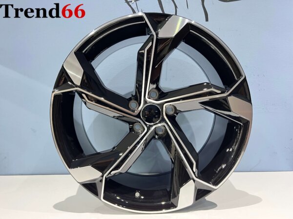 19 Inch Velgen 5x112- Nieuwste Model RS Look velgen set Hoogglans Zwart Gepolijst