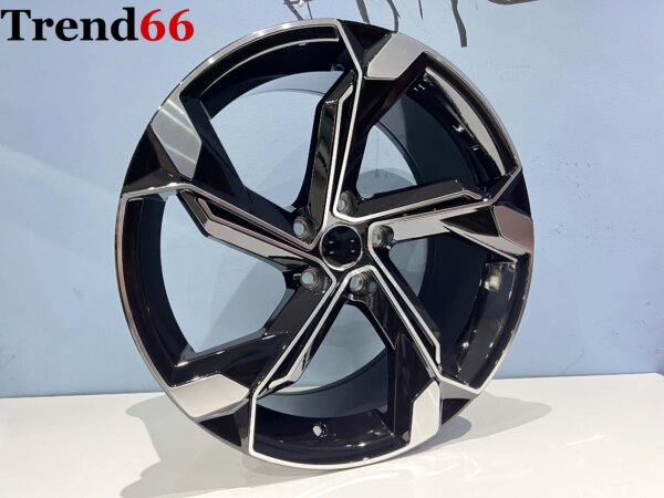 19 Inch Velgen 5x112- Nieuwste Model RS Look velgen set Hoogglans Zwart Gepolijst