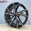 IMG_4434 18 Inch Velgen 5x112- CL2 R8 Look Velgen set in Hoogglans Zwart Gepolijste kleur