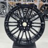 19 Inch Velgen 5x120- Breedset Style 664M Look Hoogglans Zwarte velgen set