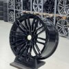19 Inch Velgen 5x120- Breedset Style 664M Look Hoogglans Zwarte velgen set