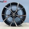 18 Inch Velgen 5x112-Estoril Look Hoogglans Zwart Gepolijste velgen set