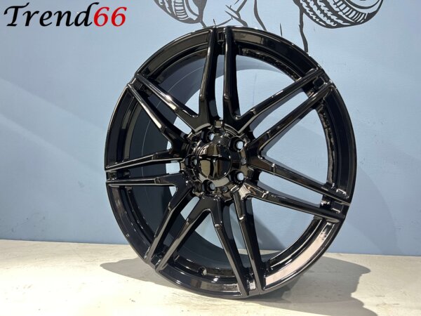 19 Inch Velgen 5x112 -V Spaak model verzwaarde velgen. Hoogglans zwart
