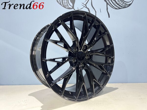 18 Inch Velgen 5x112- Vossen Velocity Look Velgen Set. Glans zwarte Kleur