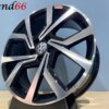 18 Inch Velgen 5x100- Brescia Look Hoogglans zwart gepolijste kleur