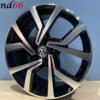 18 Inch Velgen 5x100- Brescia Look Hoogglans zwart gepolijste kleur