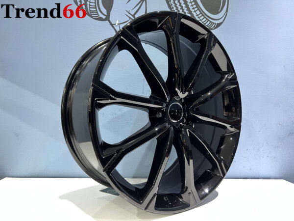 21 Inch Velgen5x112- RSQ3 Look Velgen Set Hoogglans Zwarte Kleur