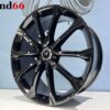21 Inch Velgen5x112- RSQ3 Look Velgen Set Hoogglans Zwarte Kleur