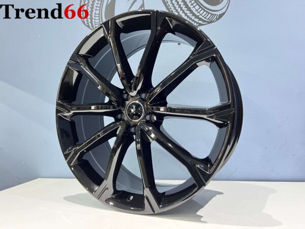 21 Inch Velgen5x112- RSQ3 Look Velgen Set Hoogglans Zwarte Kleur