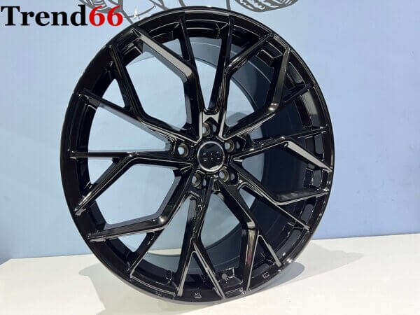 18 Inch 5x112 Velgen -Vossen Look Velgen Set Hoogglans Zwart