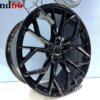 18 Inch 5x112 Velgen -Vossen Look Velgen Set Hoogglans Zwart