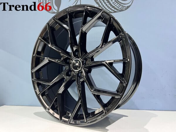 18 Inch 5x112 Velgen -Vossen Look Velgen Set Hoogglans Zwart