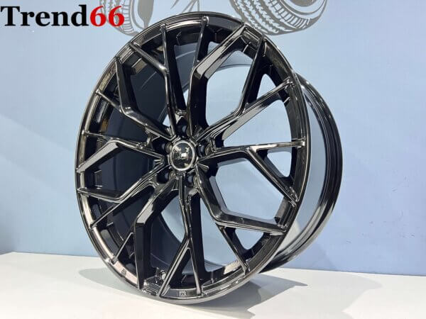 18 Inch 5x112 Velgen -Vossen Look Velgen Set Hoogglans Zwart