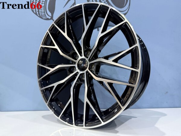 IMG_9077 18 Inch Velgen 5x112- Vossen Velocity Look Velgen Set. Glans zwarte Gepolijste Duo Color