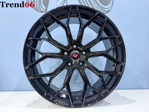 19 Inch Velgen 5x112- Vossen Look B3Forget velgen set in Hoogglans Zwarte kleur