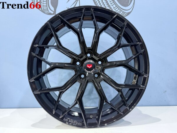 19 Inch Velgen 5x112- Vossen Look B3Forget velgen set in Hoogglans Zwarte kleur