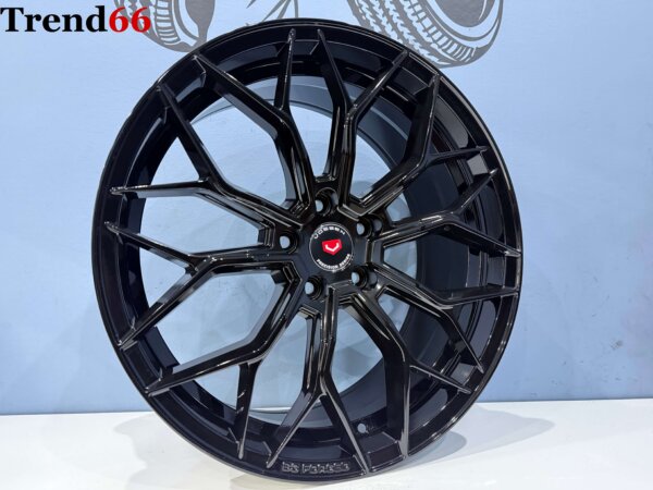 19 Inch Velgen 5x112- Vossen Look B3Forget velgen set in Hoogglans Zwarte kleur