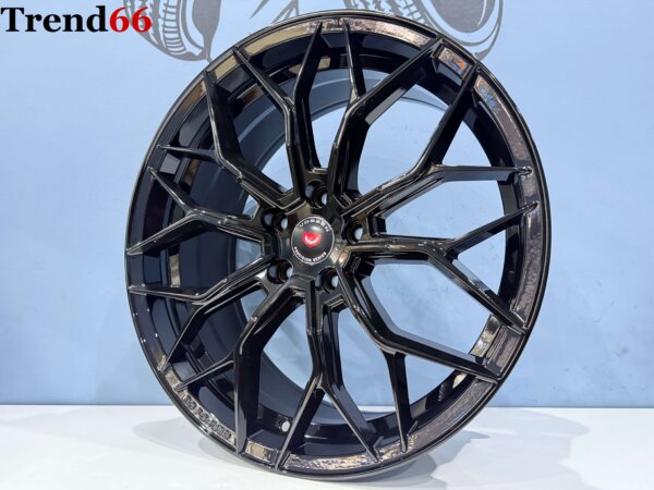 19 Inch Velgen 5x112- Vossen Look B3Forget velgen set in Hoogglans Zwarte kleur