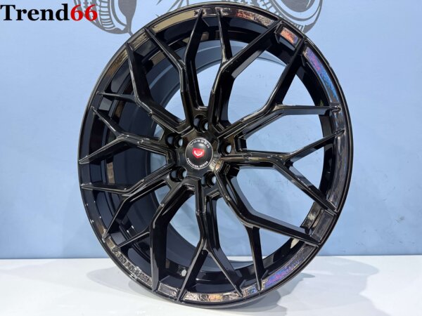 19 Inch Velgen 5x112- Vossen Look B3Forget velgen set in Hoogglans Zwarte kleur
