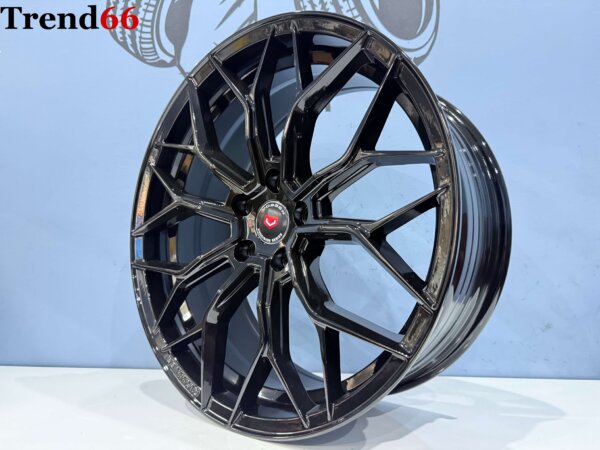 19 Inch Velgen 5x112- Vossen Look B3Forget velgen set in Hoogglans Zwarte kleur
