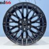 19 Inch Velgen 6x120- Verzwaarde Vossen Look Ford Transit Custom Velgen set in Hoogglans Zwarte Kleur