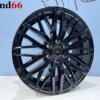 19 Inch Velgen 6x120- Verzwaarde Vossen Look Ford Transit Custom Velgen set in Hoogglans Zwarte Kleur