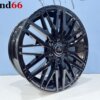 19 Inch Velgen 6x120- Verzwaarde Vossen Look Ford Transit Custom Velgen set in Hoogglans Zwarte Kleur