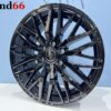 19 Inch Velgen 6x120- Verzwaarde Vossen Look Ford Transit Custom Velgen set in Hoogglans Zwarte Kleur