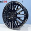 19 Inch Velgen 6x120- Verzwaarde Vossen Look Ford Transit Custom Velgen set in Hoogglans Zwarte Kleur