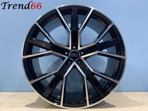 20 Inch Velgen 5x112-RS6 Performance Look Velgen Glans zwart Gepolijste kleur