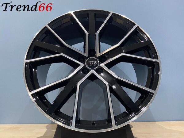 20 Inch Velgen 5x112-RS6 Performance Look Velgen Glans zwart Gepolijste kleur