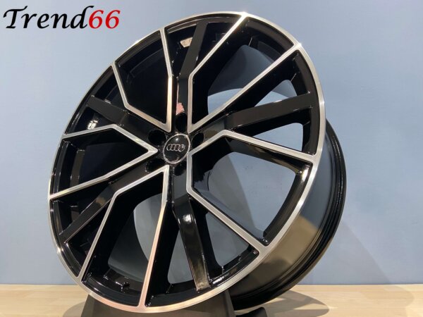 20 Inch Velgen 5x112-RS6 Performance Look Velgen Glans zwart Gepolijste kleur