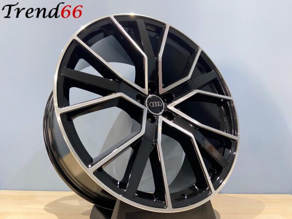 20 Inch Velgen 5x112-RS6 Performance Look Velgen Glans zwart Gepolijste kleur