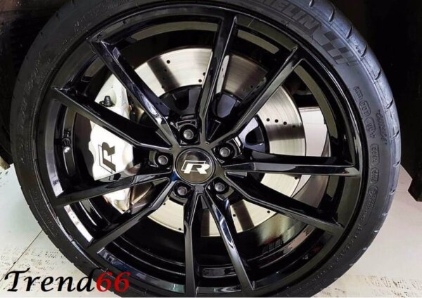 11 18 Inch Velgen 5x112 -Pretoria Look Velgen Set Glans Zwart Kleur