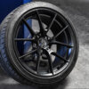 18 Inch 5x120 763M Look Velgen Set Hoogglans Zwarte Kleur