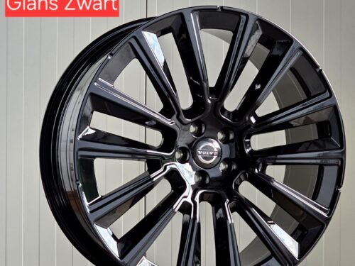 22'' 5x108 R Line Polestar Look Hoogglans Zwarte Kleur Sport Velgen set