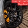 FORH7573 21'' Velgen 5x108 R Line Look model Velgen Set. Hoogglans Zwart kleur