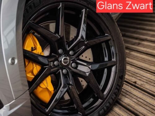 21'' Velgen 5x108 R Line Look model Velgen Set. Hoogglans Zwart kleur