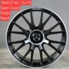 19'' 5x112 Y Spaak 2026 Model AMG Look Velgen Set Satin Zwart Met Lip Gepolijste Rand Kleur