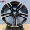 IMG_0104 19 Inch 5x120 Breed Set Style 437M Look Glans Zwart Gepolijst Kleur