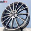 19 Inch 5x112 Multispaak AMG Look Velgen Set Hoogglans Zwart Gepolijste Kleur